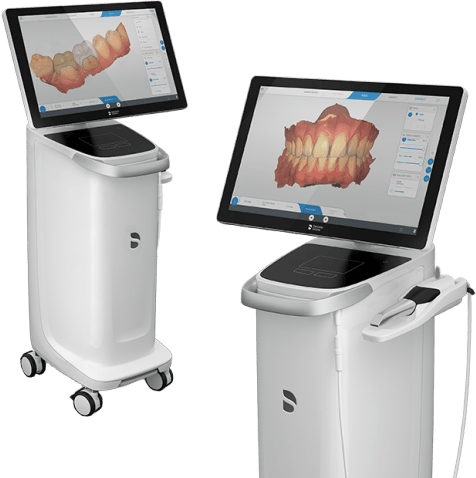 CEREC Primescan and CEREC Omnicam, the powder-free intraoral scanners from Dentsply Sirona.